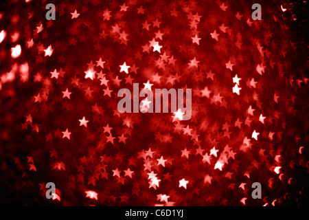Glitzer von Weihnachten Beleuchtung Hintergrund Stockfoto