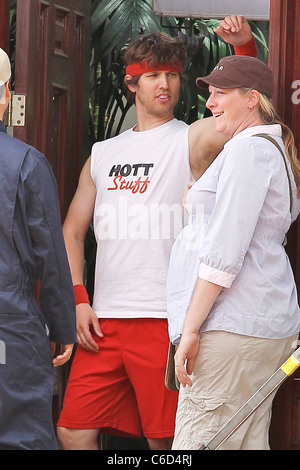 Jon Heder an einem Film set Dreharbeiten in Toluca Lake, Los Angeles, Kalifornien - 24.06.10 Stockfoto