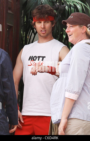 Jon Heder an einem Film set Dreharbeiten in Toluca Lake, Los Angeles, Kalifornien - 24.06.10 Stockfoto