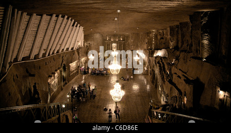 Polen Krakau Salzbergwerk Mine Stockfoto