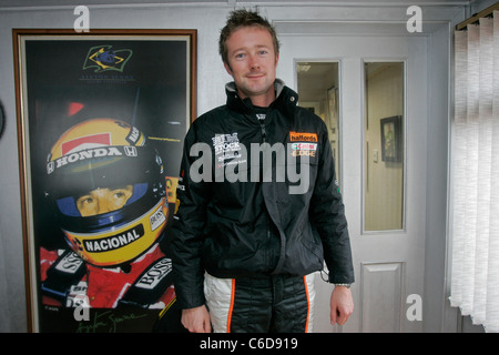 Gordon Shedden, britischer Tourenwagen-Rennfahrer im Knockhill Racing Circuit, Schottland Stockfoto