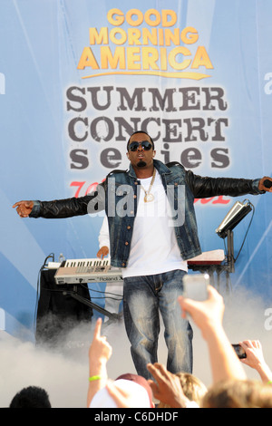 Sean Combs aka führt P. Diddy auf "Good Morning America Summer Concert Series" im Central Park New York City, USA - 04.06.10 Stockfoto