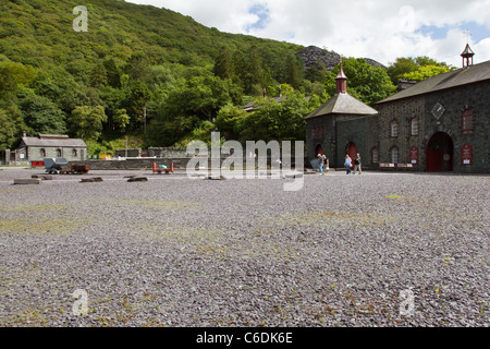 National Slate Museum, Llanberis in Snowdonia-Nationalpark, Wales. Stockfoto