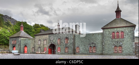 Welsh National Slate Museum in Llanberis in Snowdonia-Nationalpark, Wales. Stockfoto