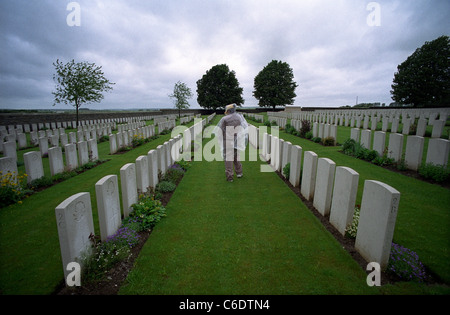 KANADISCHE Nummer 2, Gräber VIMY RIDGE,Cemetery,France.Maintained durch den COMMONWEALTH-Krieg Kommission. Stockfoto