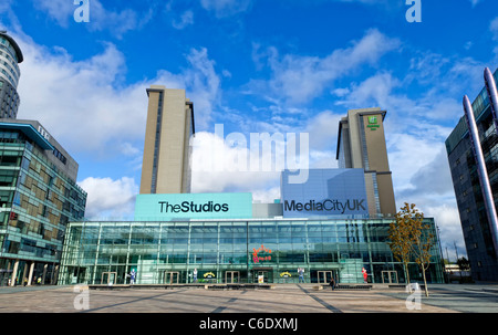 Media City UK in Salford Quays in der Nähe von Manchester, England ist die nördliche Heimat der BBC Stockfoto