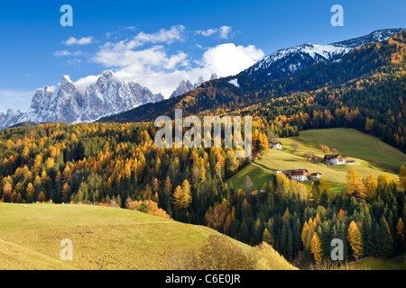 Berge, Geisler Gruppe / Geislerspitzen, Dolomiten, Trentino-Alto Adige, Italien, Europa Stockfoto