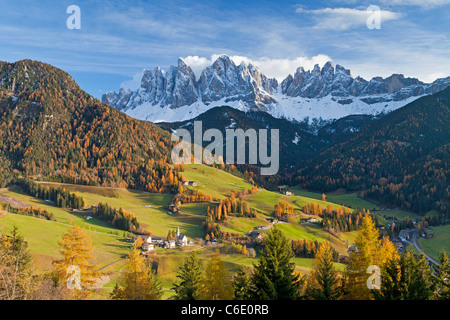 Berge, Geisler Gruppe / Geislerspitzen, Dolomiten, Trentino-Alto Adige, Italien, Europa Stockfoto