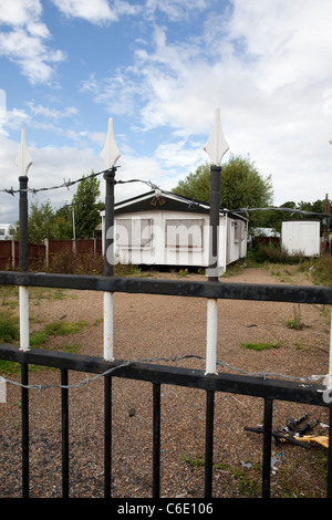 Dale Farm am Stadtrand von Basildon, Essex, die größte irische Traveller und Gypsy-Standort in Europe.Photo:Jeff Gilbert Stockfoto