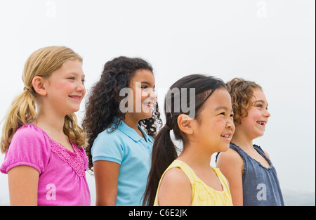 USA, New Jersey, Jersey City, Porträt von Mädchen Stockfoto