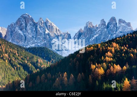 Berge, Geisler Gruppe / Geislerspitzen, Dolomiten, Trentino-Alto Adige, Italien, Europa Stockfoto