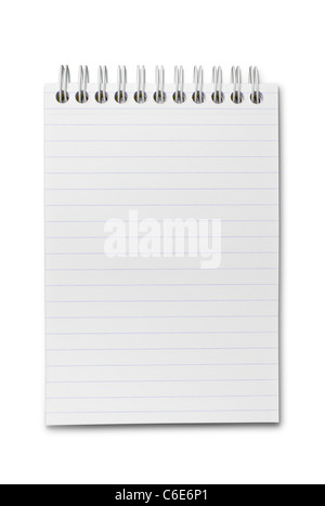 Notebook mit Clipping Path Stockfoto