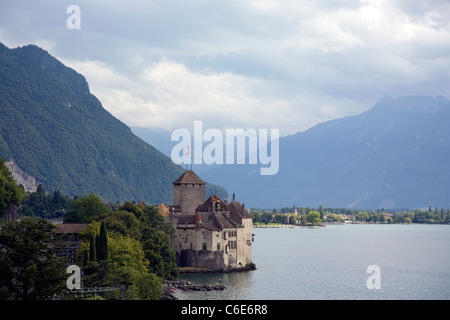 Schloss Chillon in Montreux - Schweiz Stockfoto