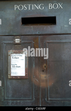 Briefkasten, Ludlow, Shropshire, UK. Stockfoto