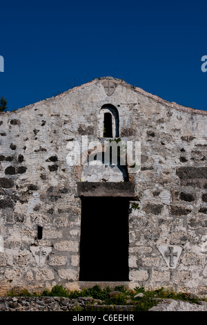 Kayakoy, Deserted Village, ehemals griechischen Dorf, Bevölkerung repatriiert nach dem ersten Weltkrieg, Fethiye in der Nähe von Ölüdeniz, Türkei Stockfoto