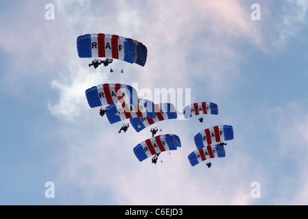 RAF Falken Fallschirm Display Team Stockfoto