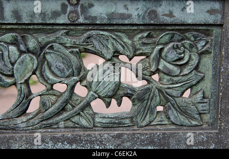 Detail des Tores zu St. Maria und St. Johanneskirche, Rothley, Leicestershire, England, UK Stockfoto