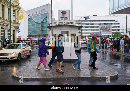 Checkpoint Charlie, Berlin, Deutschland, Europa Stockfoto