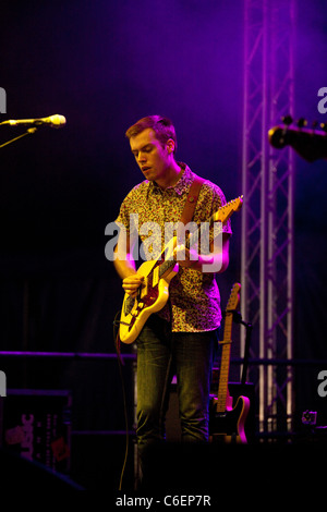 Mit nichts erklingt in den grünen Mann Festival, Crickhowell, Mid Wales, Vereinigtes Königreich. Stockfoto