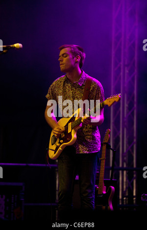 Mit nichts erklingt in den grünen Mann Festival, Crickhowell, Mid Wales, Vereinigtes Königreich. Stockfoto