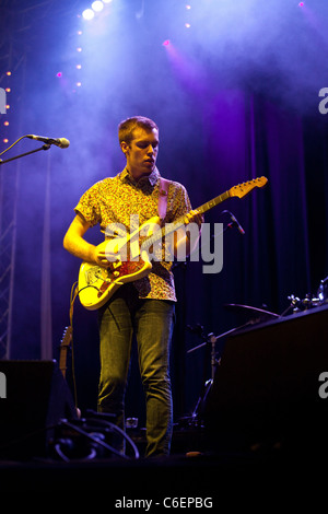 Mit nichts erklingt in den grünen Mann Festival, Crickhowell, Mid Wales, Vereinigtes Königreich. Stockfoto