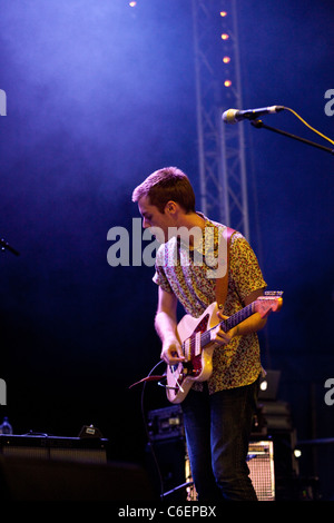 Mit nichts erklingt in den grünen Mann Festival, Crickhowell, Mid Wales, Vereinigtes Königreich. Stockfoto