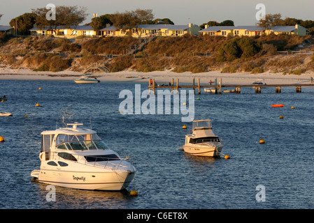 Am späten Nachmittag in beliebten Geordie Bay. Rottnest Island, Western Australia, Australien, Australien Stockfoto