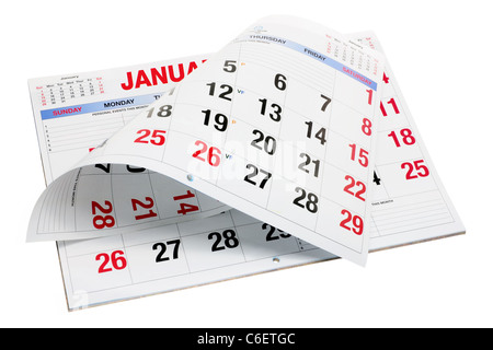 Kalender Stockfoto