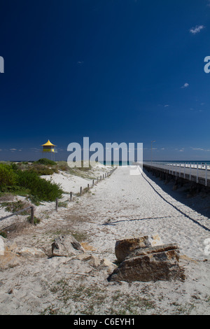 Zugriff auf Semaphore Beach, Adelaide, Südaustralien Stockfoto