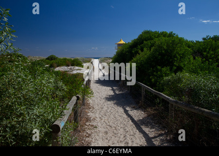 Zugriff auf Semaphore Beach, Adelaide, Südaustralien Stockfoto