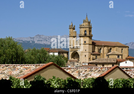 Iglesia Parroquial de San Andres Elciego Alava Spanien Stockfoto