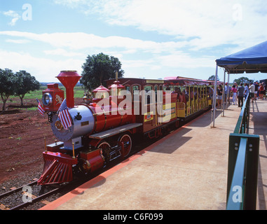 Ananas Express Railway, Dole Plantation, Kamehameha Highway, Wahiawa, Honolulu, Oahu, Hawaii, Vereinigte Staaten von Amerika Stockfoto