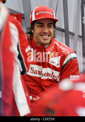 Fernando Alonso (ESP), Ferrari, lächelt am 27. 2011. August in Spa Franchorchamps Stockfoto