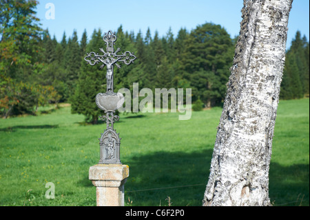 Bucina - Buchwald - Grenze Tschechien-Deutschland - Eisernen Vorhang aus der Zeit des Kalten Krieges - Böhmerwald - Bayerischer wald Stockfoto
