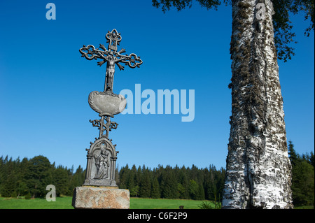Bucina - Buchwald - Grenze Tschechien-Deutschland - Eisernen Vorhang aus der Zeit des Kalten Krieges - Böhmerwald - Bayerischer wald Stockfoto