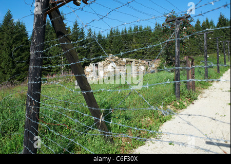 Bucina - Buchwald - Grenze Tschechien-Deutschland - Eisernen Vorhang aus der Zeit des Kalten Krieges - Böhmerwald - Bayerischer wald Stockfoto