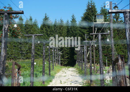 Bucina - Buchwald - Grenze Tschechien-Deutschland - Eisernen Vorhang aus der Zeit des Kalten Krieges - Böhmerwald - Bayerischer wald Stockfoto