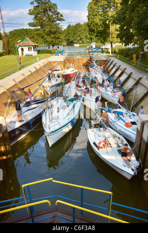 Wassertor zwischen den Seen, Masuren, Polen, Europa Stockfoto