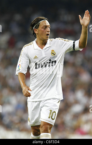 Mesut Özil (Real) spielen für den Panic "Supercup" zwischen Real Madrid und Barcelona Match. Stockfoto