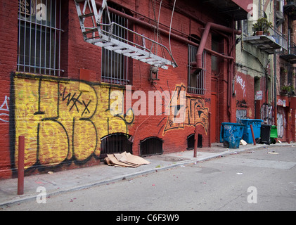 Graffiti in Chinatown, San Francisco Stockfoto