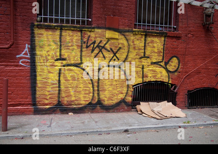 Graffiti in Chinatown, San Francisco Stockfoto