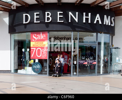 Debenhams Store im Einkaufszentrum Westwood, Broadstairs Stockfoto