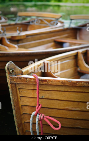 Boote auf dem Fluss Stour, Dedham Vale, UK Stockfoto