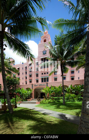 Royal Hawaiian Hotel Waikiki, Honolulu, Oahu, Hawaii Stockfoto