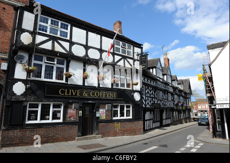 Shropshire Street Market Drayton England; UK Stockfoto