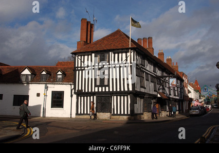 The Falcon Pub im Zentrum von Stratford-upon-Avon Stockfoto