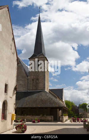 Kirche von St.Etienne, Cheverny, Loir et Cher, Frankreich Stockfoto