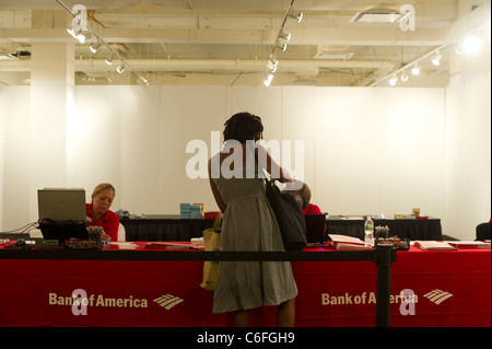 Bank of America nationale Hypothek Outreach Event in Midtown in New York auf Donnerstag, 25. August 2011 Stockfoto