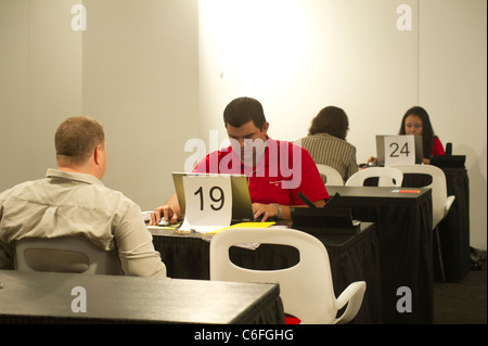 Bank of America nationale Hypothek Outreach Event in Midtown in New York auf Donnerstag, 25. August 2011 Stockfoto