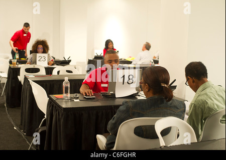 Bank of America nationale Hypothek Outreach Event in Midtown in New York auf Donnerstag, 25. August 2011 Stockfoto